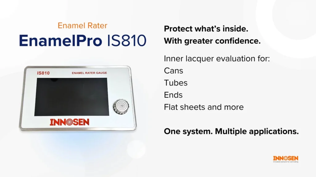 IS810 EnamelPro™ enamel rating gauge testing can lacquer integrity