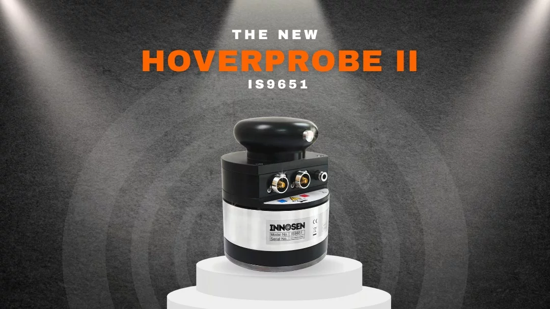 IS9651 Hoverprobe® II – Promotional Image Promotional image of the Innosen IS9651 Hoverprobe® II coating thickness probe
