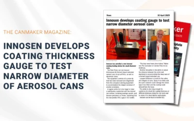 Innosen Develops Coating Thickness Gauge to Test Narrow Diameter of Aerosol Cans