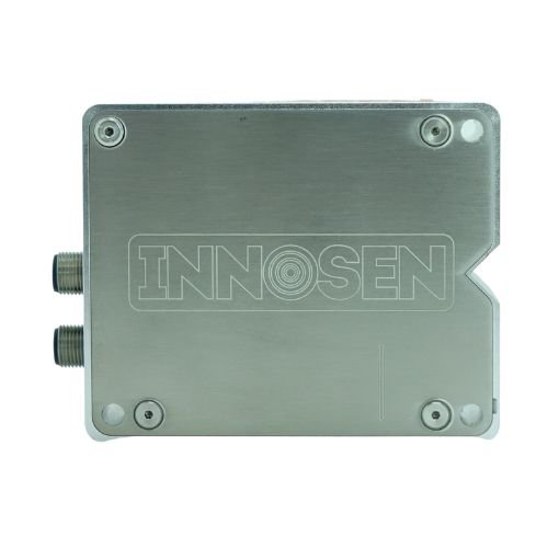 IS670 Missing Side Seam Lacquer Detector – rear view IS670 Missing Side Seam Lacquer Detector, rear view of the housing with engraved Innosen logo