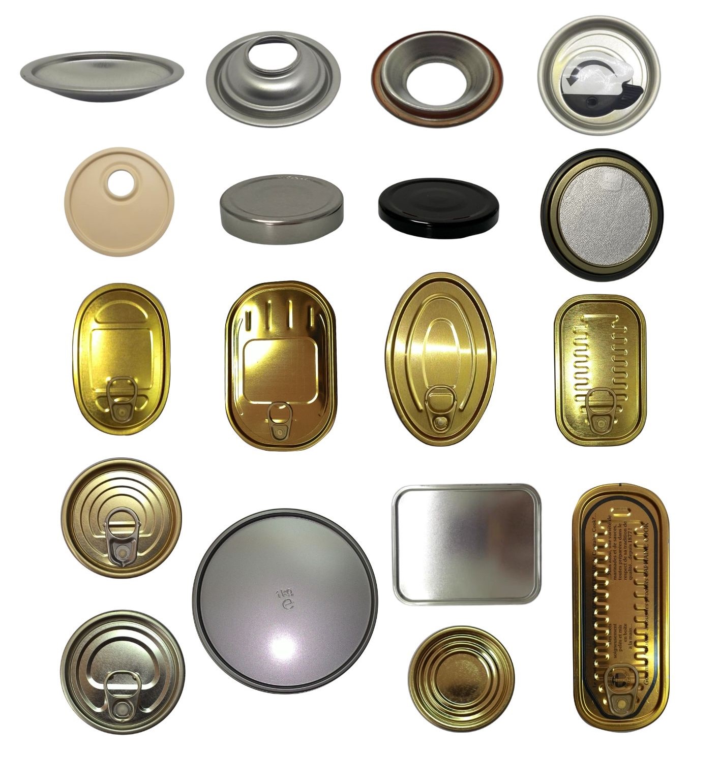 Dosendeckel, Twist-off-Verschlüsse, Kegel, gewölbte Deckel sowie rechteckige und ovale Aufreißdeckel, die der Deckel-Adapter IS9020TMR prüfen kann