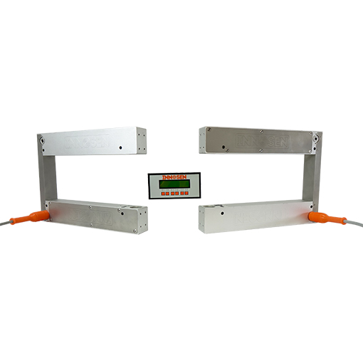Innosen IS416 Sheet Skew Measurement System measuring angular misalignment of sheets on a canmaking line